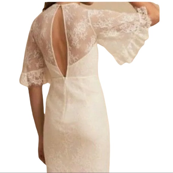 La Maison Talulah BHLDN Anson XS 0/2 Off White Allover Lace Wedding Bridal Maxi - Picture 4 of 6